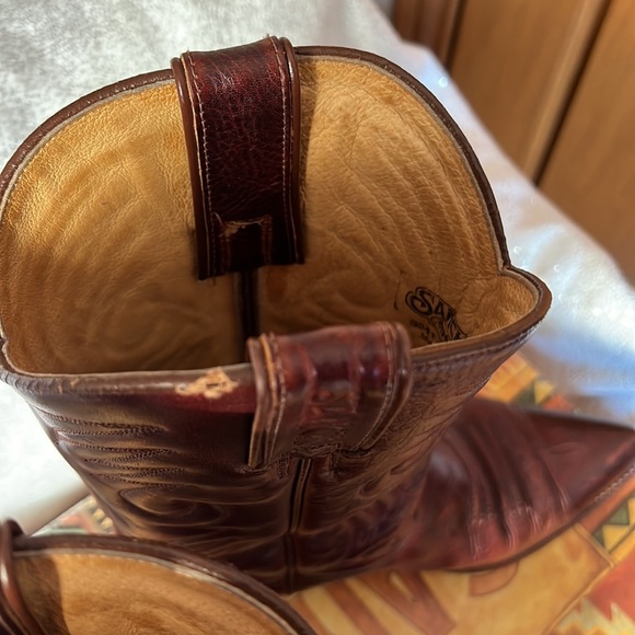 Sancho Leather Western Boots Size 40 - Picture 8 of 8